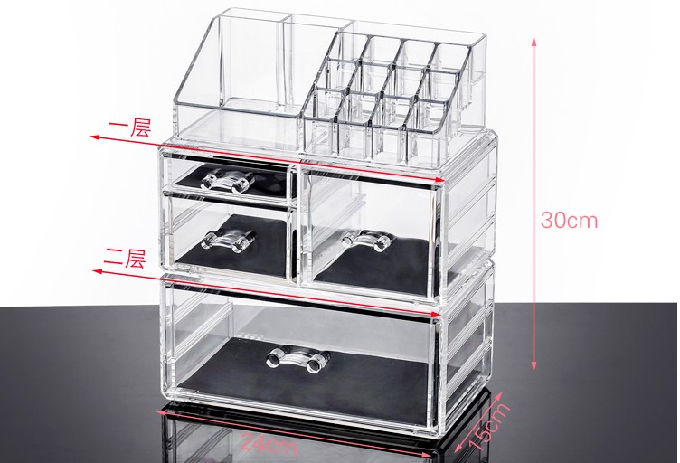 新品上市透明亞克力化妝品收納盒